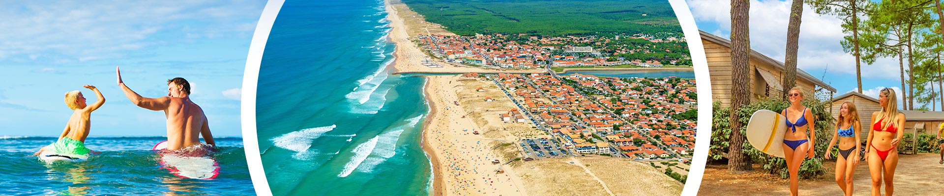 4- und 5-Sterne-Camping an der Küste der Landes mit Vagues Océanes