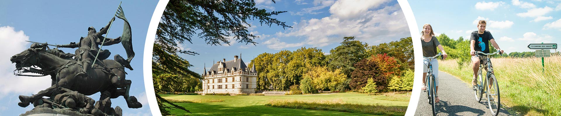 Camping an den Ufern der Loire in der Region Centre